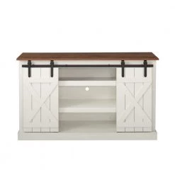 53.9 in. White Standard Rectangle MDF Console Table by ATHMILE