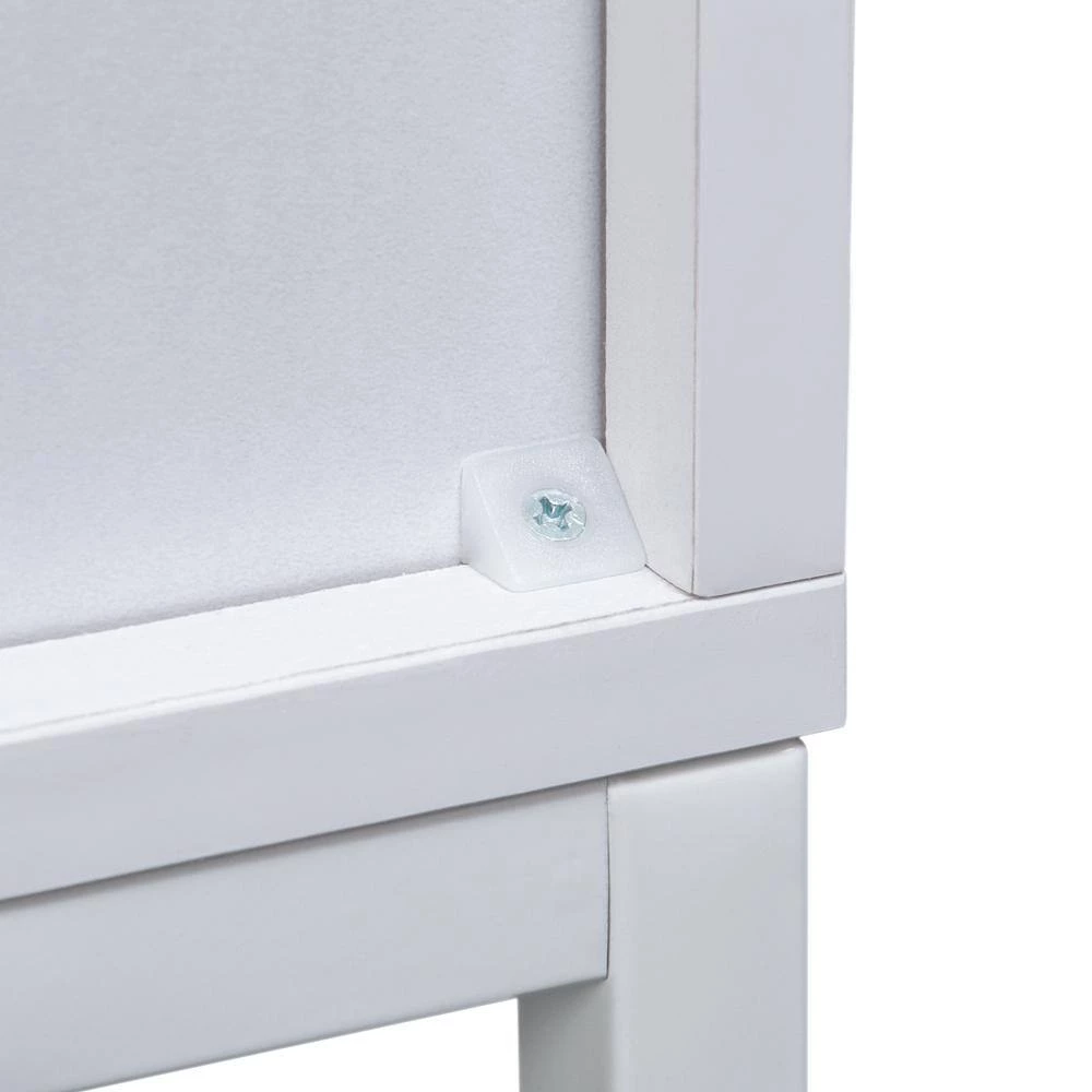 26.77 in. White Standard Rectangle Wood Console Table by ATHMILE 7 26.77 in. White Standard Rectangle Wood Console Table by ATHMILE - Image 7