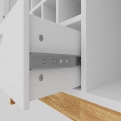 40 in. White Standard Rectangle Wood Console Table by ATHMILE -ATHMILE Sales Store white athmile console tables dsw75732163 1f 1000