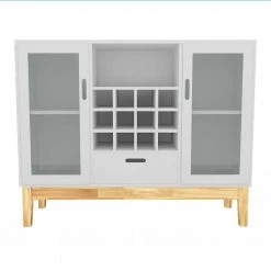 40 in. White Standard Rectangle Wood Console Table by ATHMILE