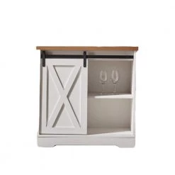 31.50 in. White Standard Rectangle Wood Console Table by ATHMILE