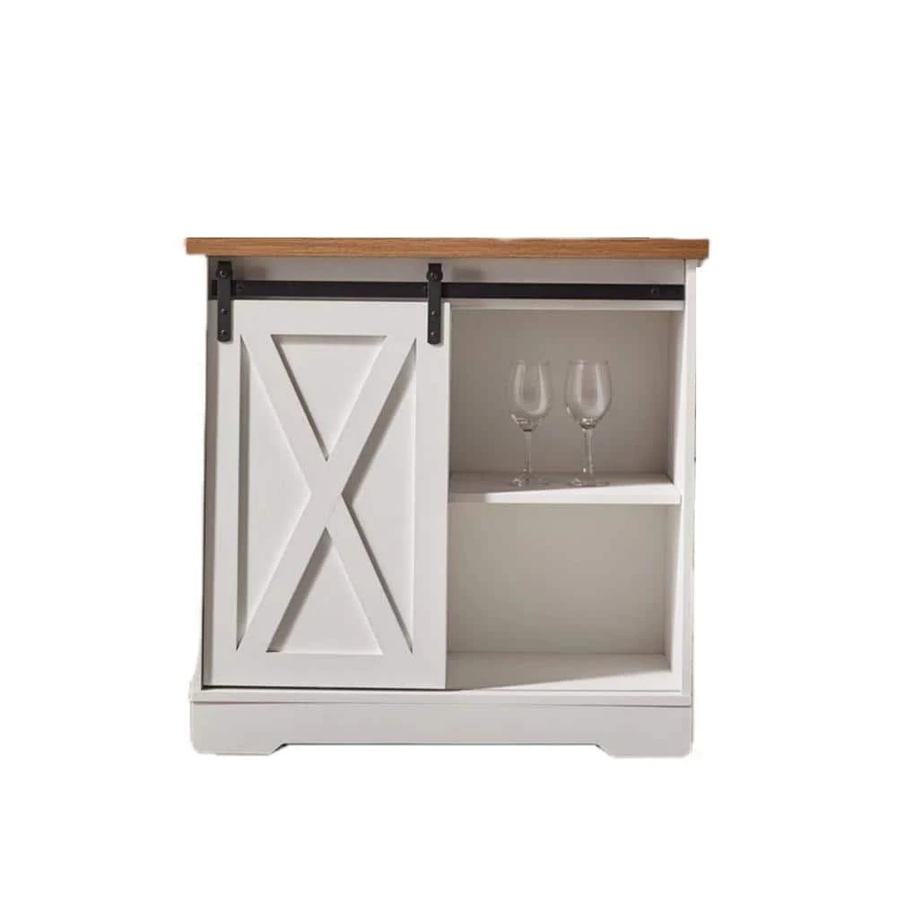 31.50 in. White Standard Rectangle Wood Console Table by ATHMILE 1 31.50 in. White Standard Rectangle Wood Console Table by ATHMILE