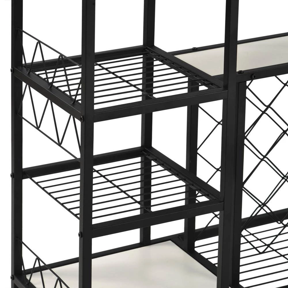 39.3 in. White Standard Rectangle Metal Console Table by ATHMILE 5 39.3 in. White Standard Rectangle Metal Console Table by ATHMILE - Image 5