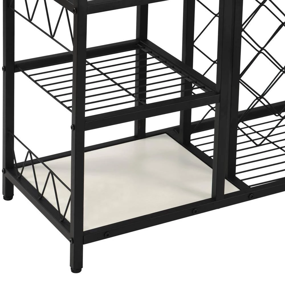 39.3 in. White Standard Rectangle Metal Console Table by ATHMILE 6 39.3 in. White Standard Rectangle Metal Console Table by ATHMILE - Image 6