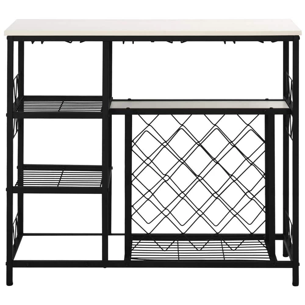 39.3 in. White Standard Rectangle Metal Console Table by ATHMILE 1 39.3 in. White Standard Rectangle Metal Console Table by ATHMILE