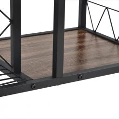 39.3 in. Brown Standard Rectangle Metal Console Table by ATHMILE 10 39.3 in. Brown Standard Rectangle Metal Console Table by ATHMILE -ATHMILE Sales Store white athmile console tables dswf285200aap 4f 1000