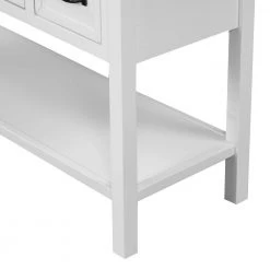 43 in. White Rectangle Wood Console Table with 4-Drawers, 1 Cabinet and 1-Shelf by ATHMILE -ATHMILE Sales Store white athmile console tables gz b2w20220241 1f 1000