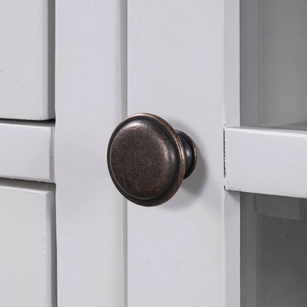 45 in. White Modern Rectangle Wood Console Table with 2-Drawers, 2-Cabinets and 1-Shelf by ATHMILE 9 45 in. White Modern Rectangle Wood Console Table with 2-Drawers, 2-Cabinets and 1-Shelf by ATHMILE - Image 9