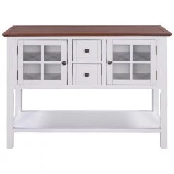 45 in. White Modern Rectangle Wood Console Table with 2-Drawers, 2-Cabinets and 1-Shelf by ATHMILE 18 45 in. White Modern Rectangle Wood Console Table with 2-Drawers, 2-Cabinets and 1-Shelf by ATHMILE -ATHMILE Sales Store white athmile console tables gz b2w20220531 76 1000