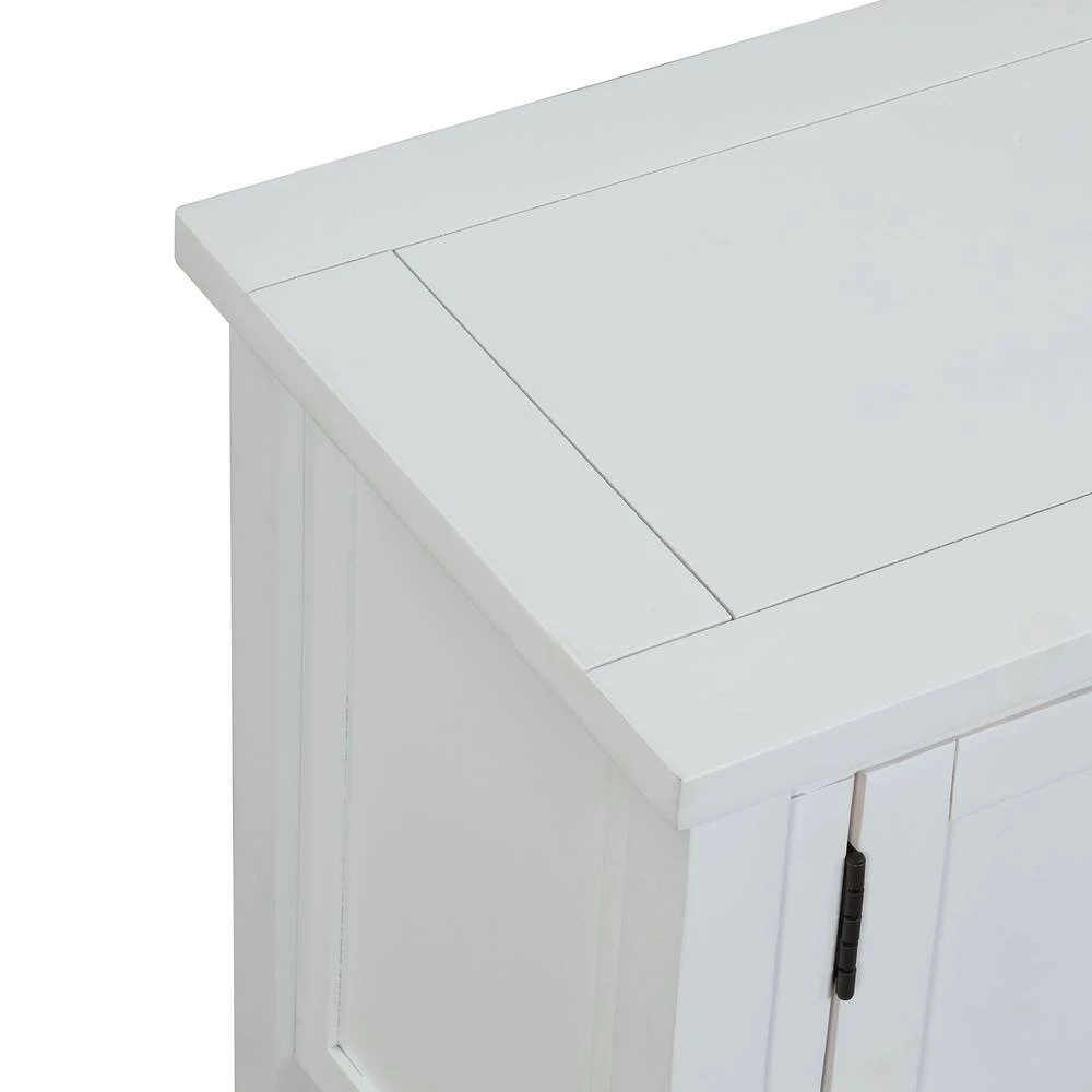 36 in. White Standard Rectangle Wood Console Table by ATHMILE 6 36 in. White Standard Rectangle Wood Console Table by ATHMILE - Image 6