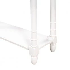 58 in. White Standard Rectangle Wood Console Table by ATHMILE -ATHMILE Sales Store white athmile console tables gzx b2w20220583 4f 1000