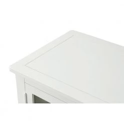 42 in. White Standard Rectangle Wood Console Table with Bottom Shelf by ATHMILE -ATHMILE Sales Store white athmile console tables z gzb2w20221139 4f 1000