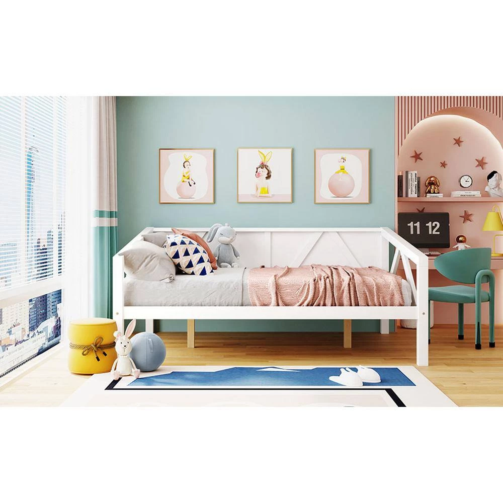 White Full size Daybed by ATHMILE 7 White Full size Daybed by ATHMILE - Image 7