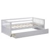 White Twin Daybed with Inseparable 2-Drawers by ATHMILE