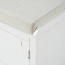 White Storage Bench 18.3 in. H x 45.7 in. W x 15.7 in. D by ATHMILE -ATHMILE Sales Store white athmile dining benches gz b2w20221104 1f 1000