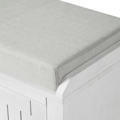White Storage Bench 18.3 in. H x 42.1 in. W x 15.4 in. D by ATHMILE -ATHMILE Sales Store white athmile dining benches gz b2w20221105 fa 1000