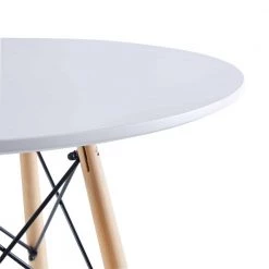 5-Piece White wood Top Table Set (Seats-4) by ATHMILE 13 5-Piece White wood Top Table Set (Seats-4) by ATHMILE -ATHMILE Sales Store white athmile dining room sets ddw234s00046 44 1000