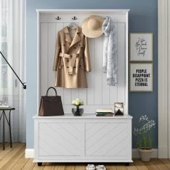 White Hall Trees with Storage Bench by ATHMILE 13 White Hall Trees with Storage Bench by ATHMILE -ATHMILE Sales Store white athmile hall trees ddwf287806aak 31 1000