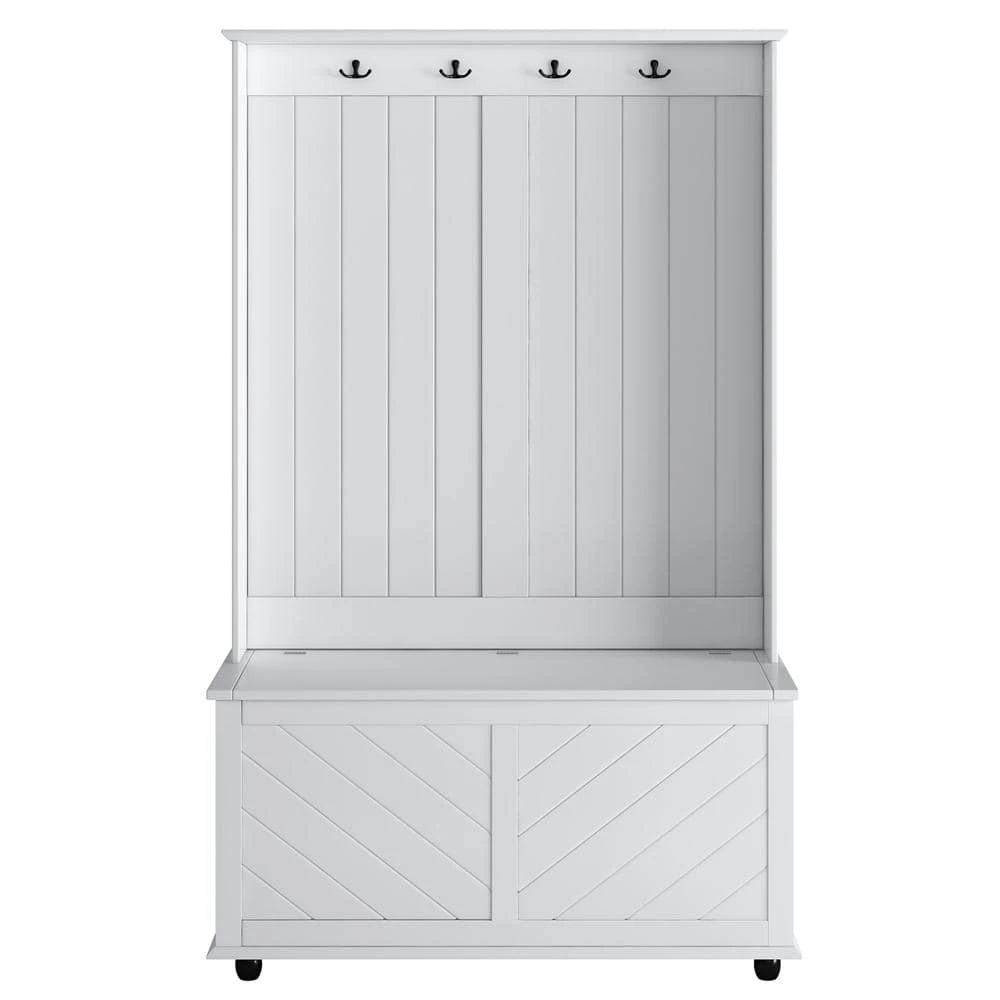 White Hall Trees with Storage Bench by ATHMILE 1 White Hall Trees with Storage Bench by ATHMILE