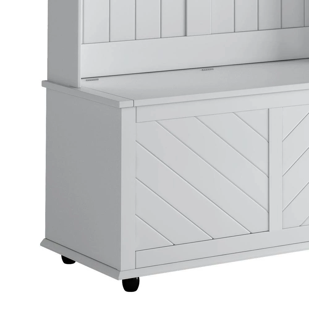White Hall Trees with Storage Bench by ATHMILE 3 White Hall Trees with Storage Bench by ATHMILE - Image 3