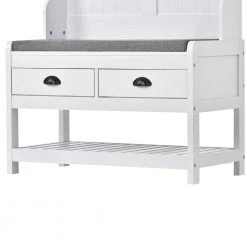 White Hall Trees with 4-Hooks by ATHMILE -ATHMILE Sales Store white athmile hall trees ddwf287813aak 1f 1000