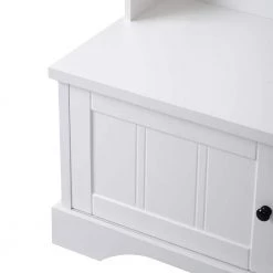 3-in-1 Design White Hall Tree with 4 Hooks and Shelves Cabinet by ATHMILE 14 3-in-1 Design White Hall Tree with 4 Hooks and Shelves Cabinet by ATHMILE -ATHMILE Sales Store white athmile hall trees gz b2w20220192 44 1000
