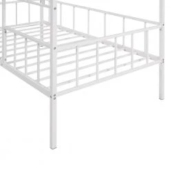 White Metal Frame Twin Bed Frame by ATHMILE 12 White Metal Frame Twin Bed Frame by ATHMILE -ATHMILE Sales Store white athmile kids beds dsmf289091aak 1f 1000