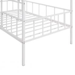 White Twin Size Metal House Bed with Slatted Support by ATHMILE 14 White Twin Size Metal House Bed with Slatted Support by ATHMILE -ATHMILE Sales Store white athmile kids beds gz b2w20221671 44 1000