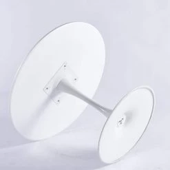 42.1 in. Round White MDF Top Dining Table with Metal Frame (Seats 6) by ATHMILE 11 42.1 in. Round White MDF Top Dining Table with Metal Frame (Seats 6) by ATHMILE -ATHMILE Sales Store white athmile kitchen dining tables gz b2w20220142 1f 1000