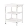 3-Shelf White Nightstand 23.6 in. H x 15.7 in. W x 17.7 in. D by ATHMILE