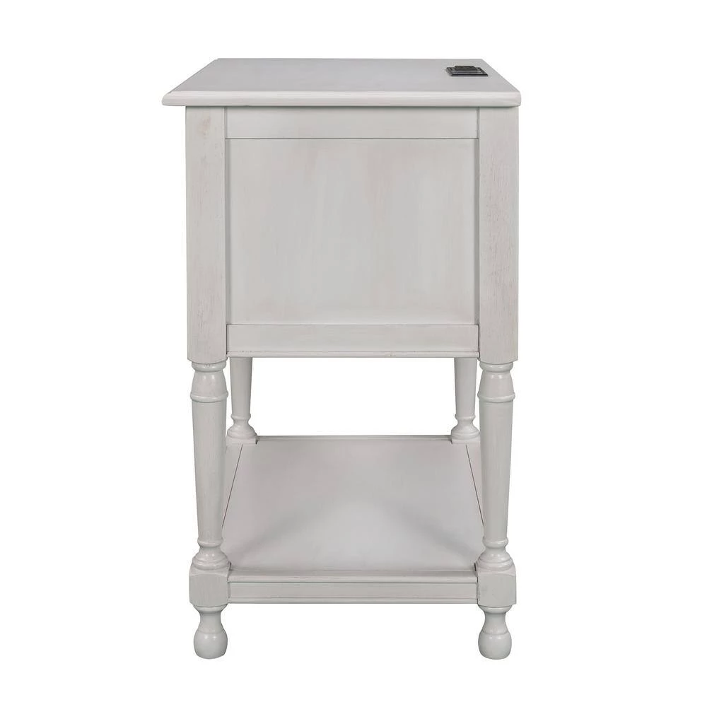 0-Drawer White Nightstand(27.5 in. H x 21.2 in. W x 14.8 in. D) by ATHMILE 5 0-Drawer White Nightstand(27.5 in. H x 21.2 in. W x 14.8 in. D) by ATHMILE - Image 5