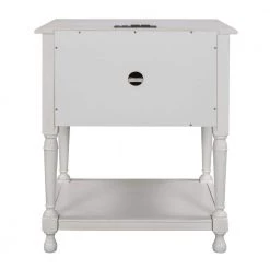 0-Drawer White Nightstand(27.5 in. H x 21.2 in. W x 14.8 in. D) by ATHMILE