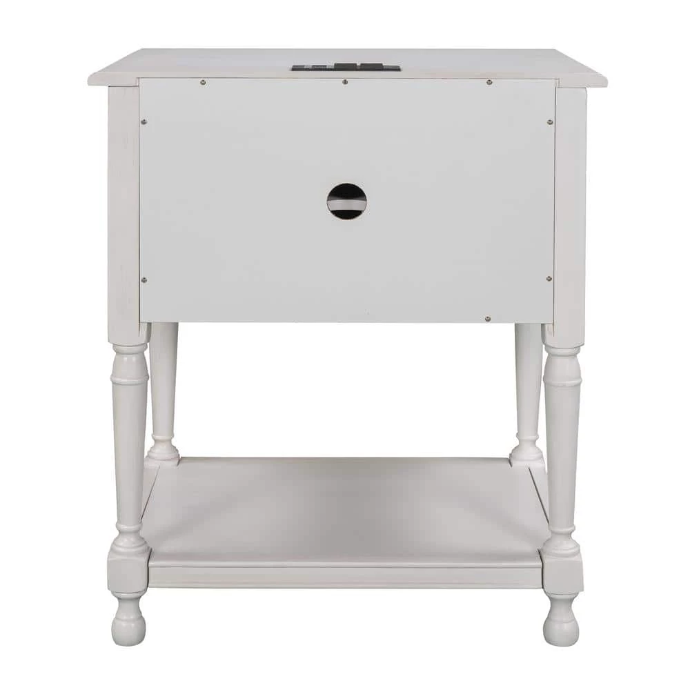 0-Drawer White Nightstand(27.5 in. H x 21.2 in. W x 14.8 in. D) by ATHMILE 1 0-Drawer White Nightstand(27.5 in. H x 21.2 in. W x 14.8 in. D) by ATHMILE