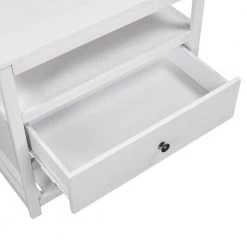 1-Drawer White Nightstand（25.2 in. H x 26 in. W x 15 in. D） by ATHMILE -ATHMILE Sales Store white athmile nightstands dztwf281117aak 1f 1000