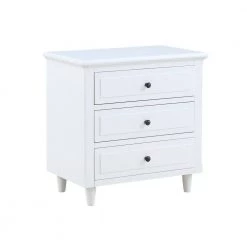 3-Drawer White Nightstand Storage Wood Cabinet 28.1 in. H x 27.9 in. W x 16.9 in. D by ATHMILE 14 3-Drawer White Nightstand Storage Wood Cabinet 28.1 in. H x 27.9 in. W x 16.9 in. D by ATHMILE -ATHMILE Sales Store white athmile nightstands gz wf286783aak fa 1000