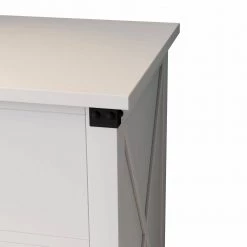 3-Drawers White Nightstand (27.4 in. L x 15.7 in. W x 27.9 in. H) by ATHMILE -ATHMILE Sales Store white athmile nightstands z gzb2w20221153 1f 1000