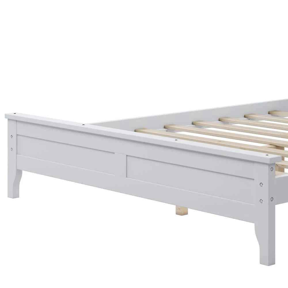White Full Platform Bed by ATHMILE 5 White Full Platform Bed by ATHMILE - Image 5