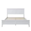 White Full Platform Bed by ATHMILE