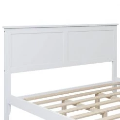 White Queen Platform Bed by ATHMILE 12 White Queen Platform Bed by ATHMILE -ATHMILE Sales Store white athmile panel beds ddwf283525aak 4f 1000