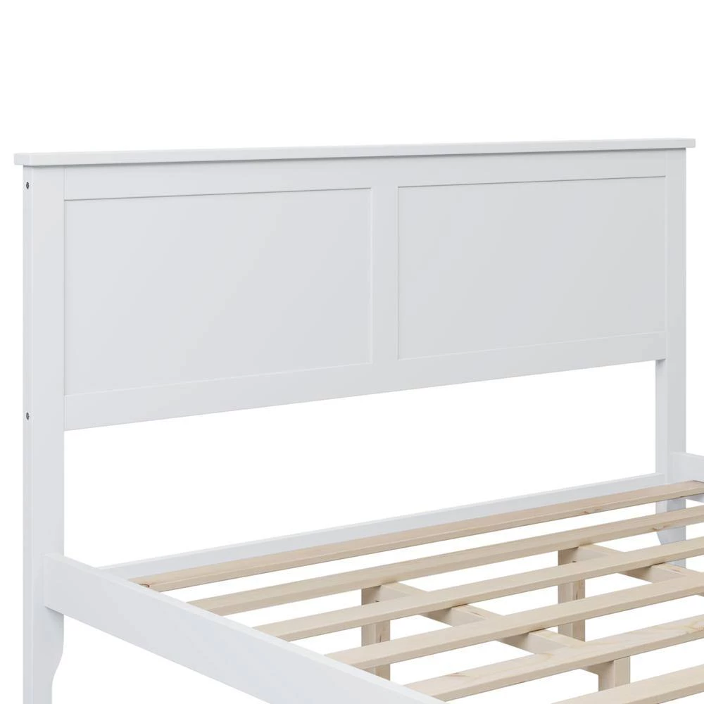 White Queen Platform Bed by ATHMILE 5 White Queen Platform Bed by ATHMILE - Image 5