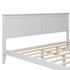 White King Platform Bed by ATHMILE 12 White King Platform Bed by ATHMILE -ATHMILE Sales Store white athmile panel beds ddwf283526aak 4f 1000