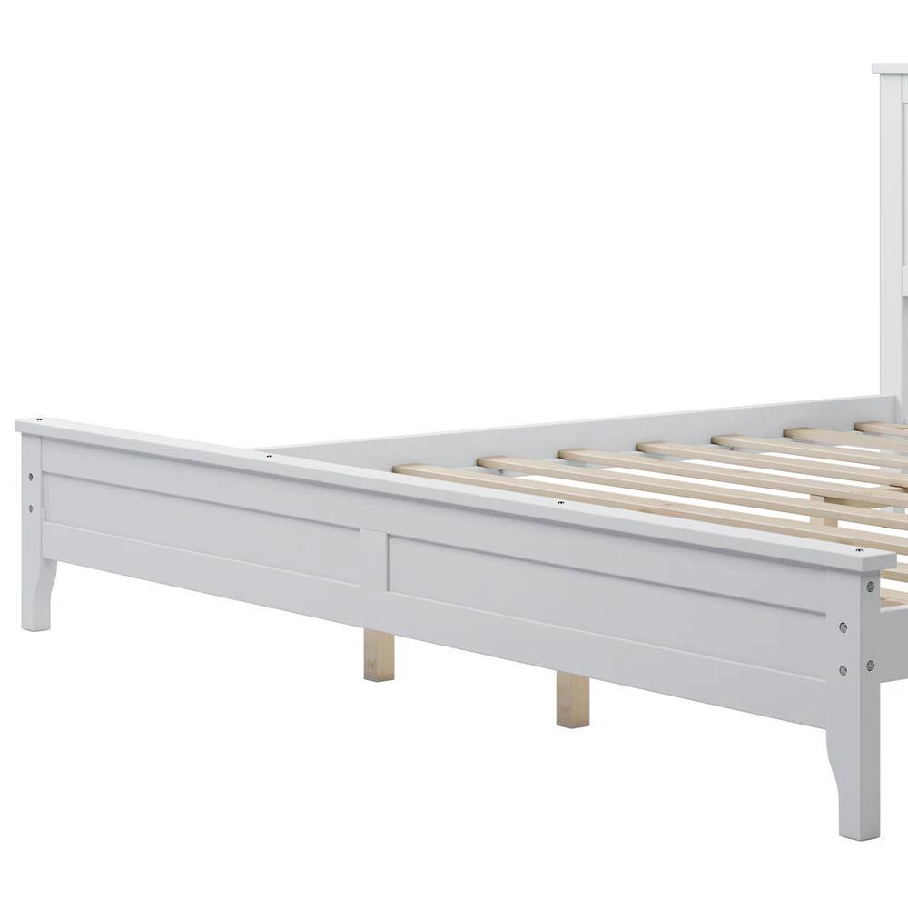 White King Platform Bed by ATHMILE 4 White King Platform Bed by ATHMILE - Image 4