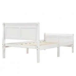 41.3 in. W White Wood Frame Twin Platform Bed by ATHMILE 10 41.3 in. W White Wood Frame Twin Platform Bed by ATHMILE -ATHMILE Sales Store white athmile platform beds dztwf192439aak 4f 1000