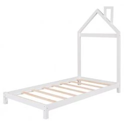 77.3 in. W White Twin Size Wood Platform Bed by ATHMILE 12 77.3 in. W White Twin Size Wood Platform Bed by ATHMILE -ATHMILE Sales Store white athmile platform beds gz b2w20220963 1f 1000