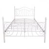 77.95 in. W White Metal Frame Full Platform Bed by ATHMILE