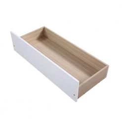 White Twin Bed with 2 Drawers, Solid Wood, No Box Spring Needed by ATHMILE -ATHMILE Sales Store white athmile platform beds gz w50422209 1f 1000