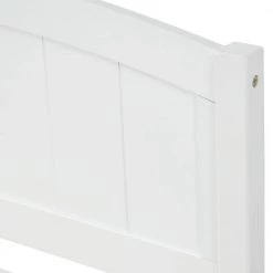 White Twin size Platform Bed with Trundle by ATHMILE -ATHMILE Sales Store white athmile platform beds gz wf194304aak 4f 1000