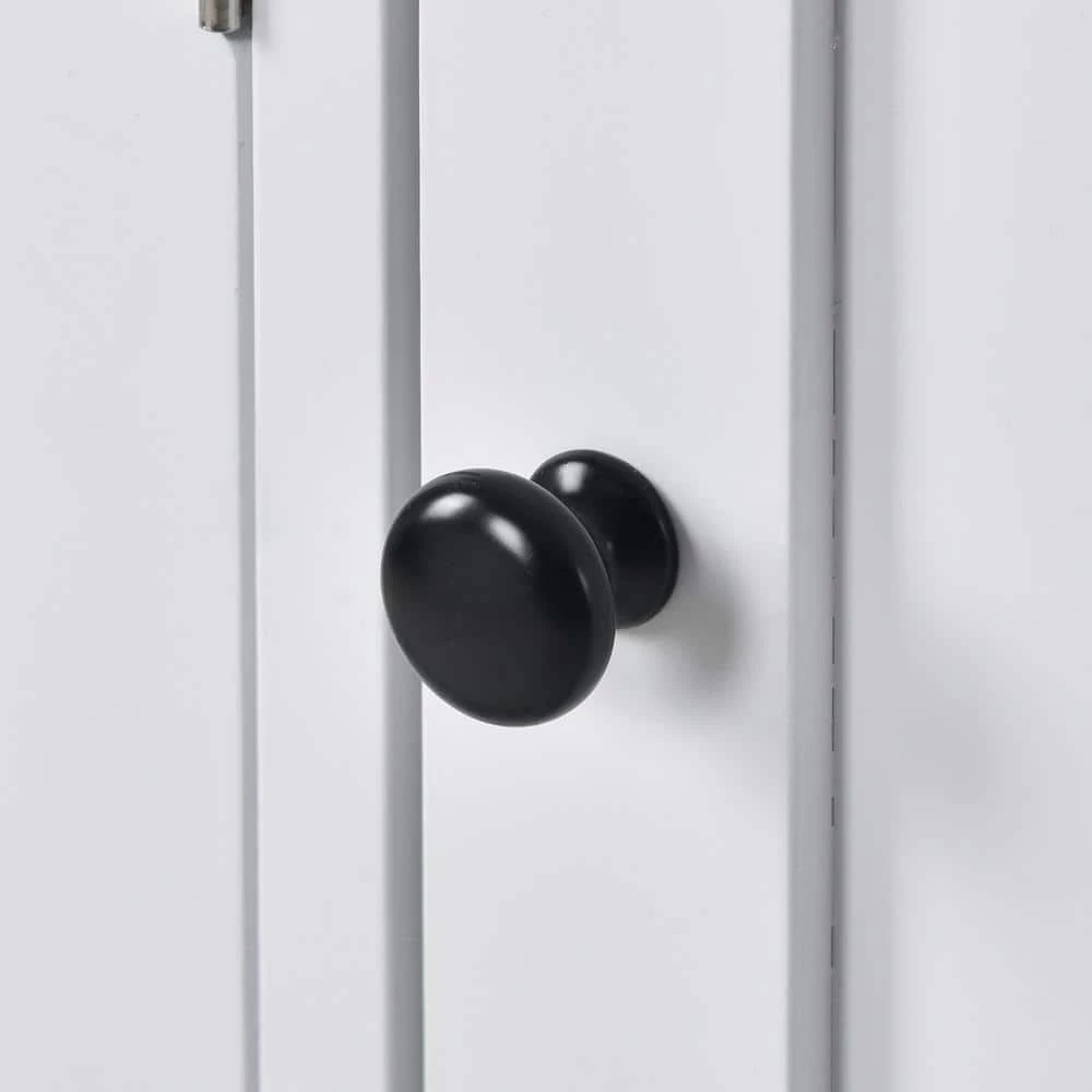 White Free Standing Wood Sideboard by ATHMILE 3 White Free Standing Wood Sideboard by ATHMILE - Image 3