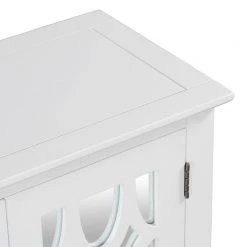 White Sideboard with Decorative Mirror Door by ATHMILE -ATHMILE Sales Store white athmile sideboards buffet tables gz b2w20221297 44 1000