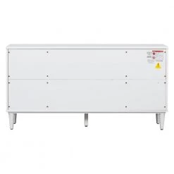 White Sideboard with Artificial Rattan Door and Unobtrusive Doorknob by ATHMILE 16 White Sideboard with Artificial Rattan Door and Unobtrusive Doorknob by ATHMILE -ATHMILE Sales Store white athmile sideboards buffet tables gz b2w20221431 44 1000